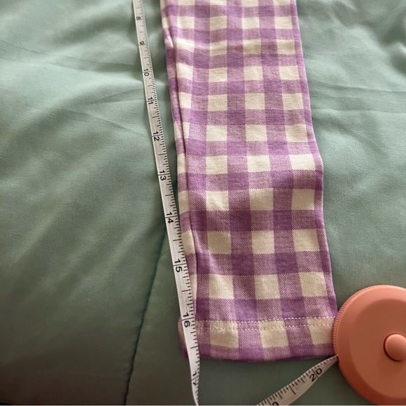 Molli Melli Girls Purple Checkered Apple 2 Piece Pajama Set - Picture 10 of 10